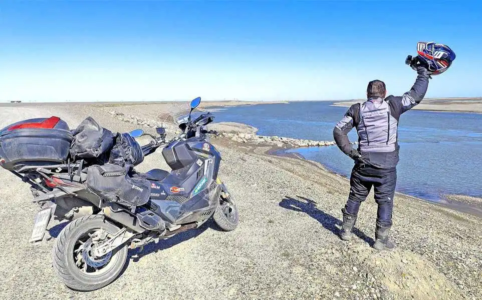 SYM ADXTG 400 Conquers "Arctic Route 2025"