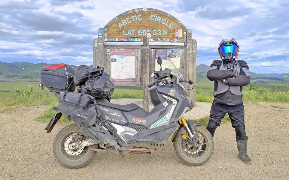 SYM ADXTG 400 Conquers "Arctic Route 2025"
