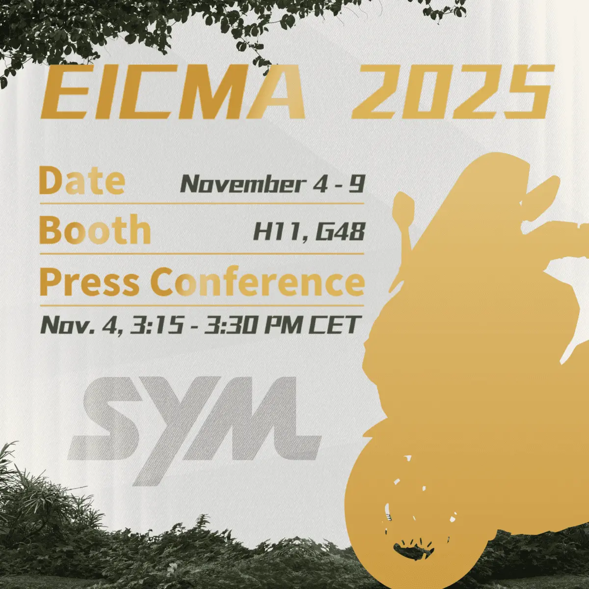 SYM Teaser for EICMA 2025 SYM Teaser for EICMA 2025