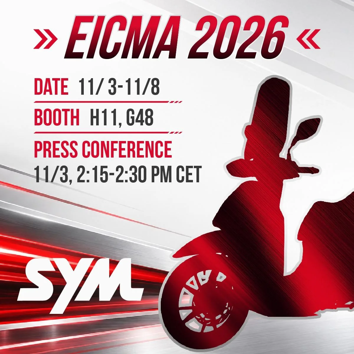 SYM @ EICMA 2026