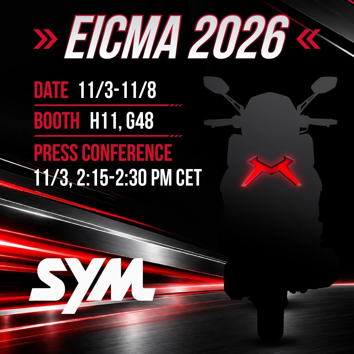 SYM @ EICMA 2026